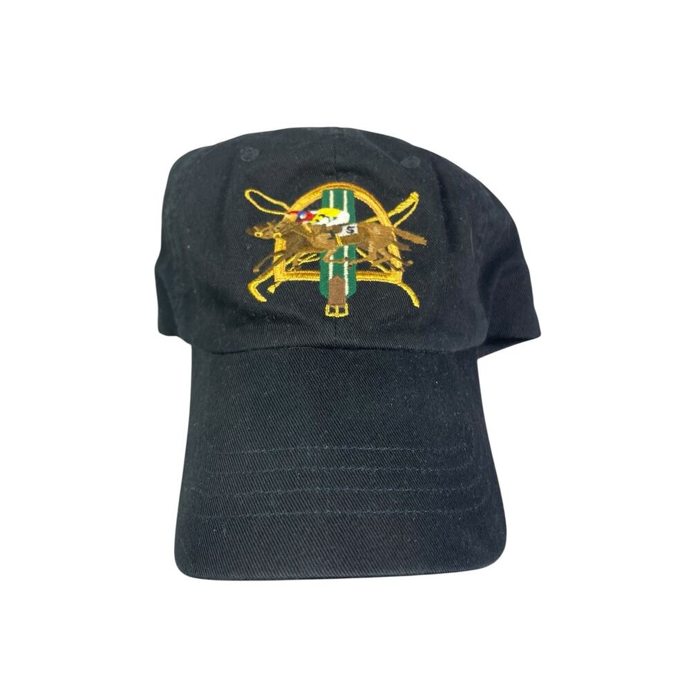 Polo Ralph‎ Lauren Black Embroidered Strapback Hat